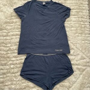 Calvin Klein Women's Navy Pajama Set